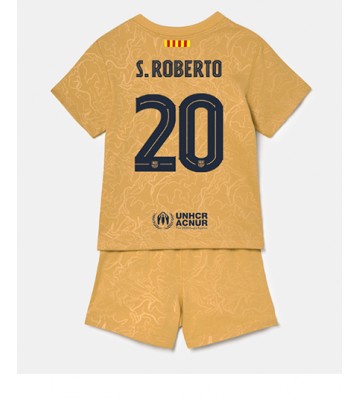 Barcelona Sergi Roberto #20 Bortedraktsett Barn 2022-23 Kortermet (+ Korte bukser)